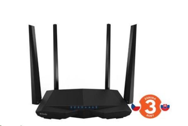 Tenda AC6 Bezdrôtový dvojpásmový router AC1200,  3x 10/ 100 RJ45,  4x anténa 5 dBi