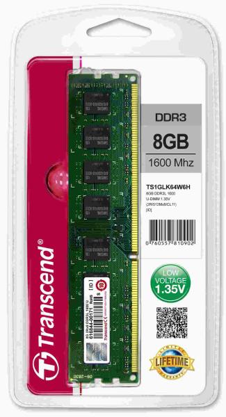 TRANSCEND DDR3L 8GB 1600MHz 2Rx8 CL11 DIMM1