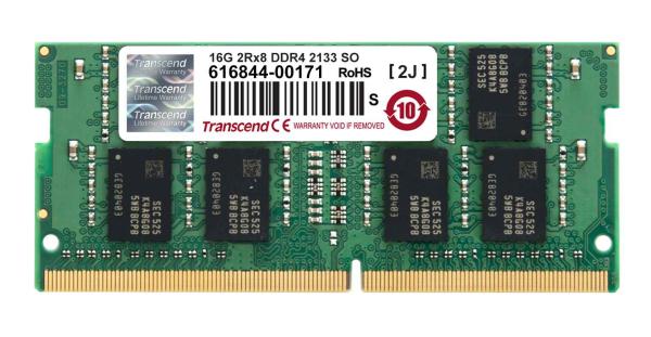 SODIMM DDR4 16GB 2133MHz TRANSCEND 2Rx8 CL15 RETAIL