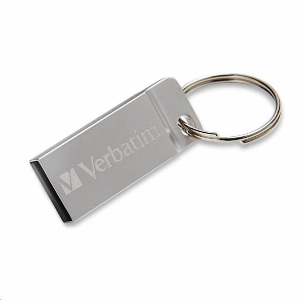 VERBATIM Flash disk 16 GB Metal Executive, USB 2.0, strieborná2