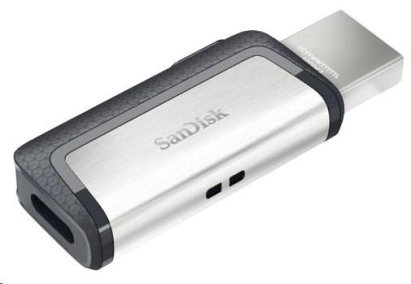 SanDisk Flash disk 256 GB Ultra,  dvojitý USB disk typu C