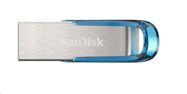 SanDisk Flash Disk 128 GB Ultra Flair,  USB 3.0,  tropická modrá0