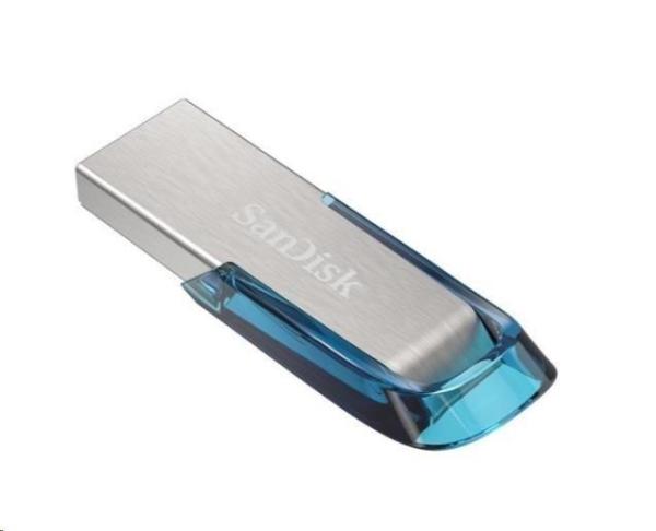 SanDisk Flash Disk 128 GB Ultra Flair,  USB 3.0,  tropická modrá1