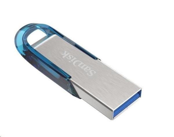 SanDisk Flash Disk 128 GB Ultra Flair,  USB 3.0,  tropická modrá2