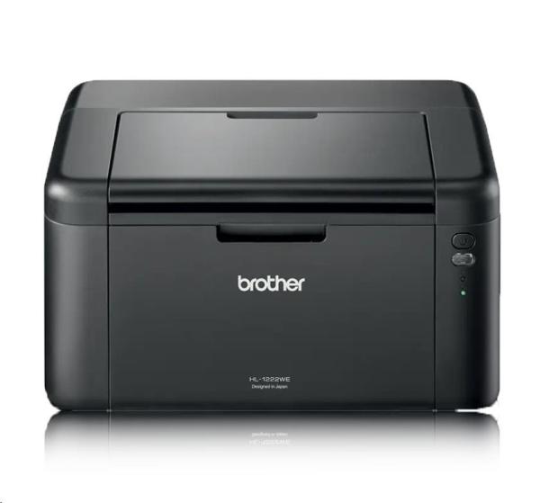 BROTHER tiskárna laserová mono HL-1222WE - A4, 20ppm, 2400x600, 32MB, GDI, USB 2.0, WIFI, 150l, startovací toner 1500str