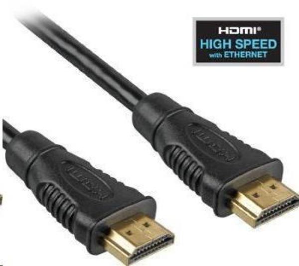 Vysokorýchlostný kábel HDMI + Ethernet PremiumCord,  pozlátené konektory,  1.5m