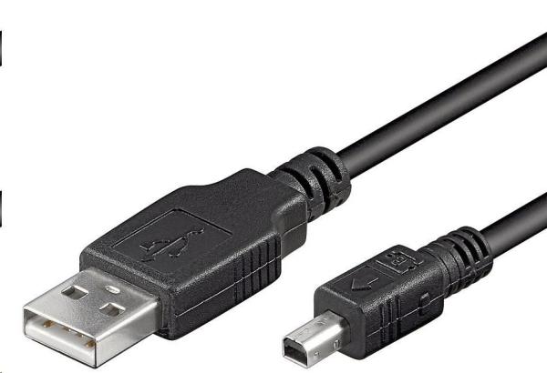 Kábel USB PremiumCord,  A-B mini,  4 kolíky,  2 m Mitsumie