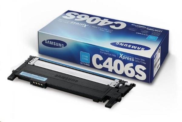 HP - Samsung CLT-C406S Cyan Toner Cartridg (1, 000 pages)1