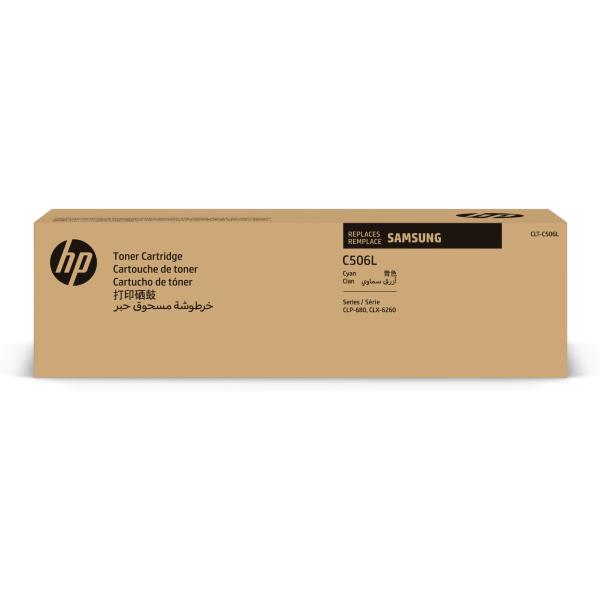 HP - Samsung CLT-C506L High Yield Cyan Toner Cartridge (3, 500 pages)