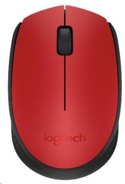 Bezdrôtová myš Logitech M171,  červená