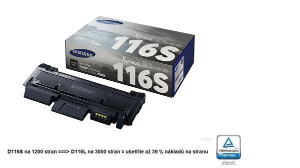 HP - Samsung MLT-D116S Black Toner Cartridge (1, 200 pages)1