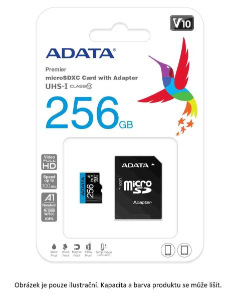 Karta ADATA MicroSDXC 128GB Premier UHS-I Class 10 + adaptér3