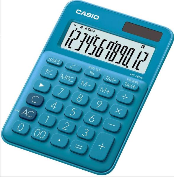 CASIO kalkulačka MS 20UC BU, Stolní kalkulátor