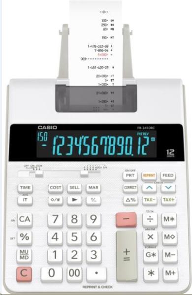 CASIO kalkulačka FR 2650 RC, Tiskový klakulátor0