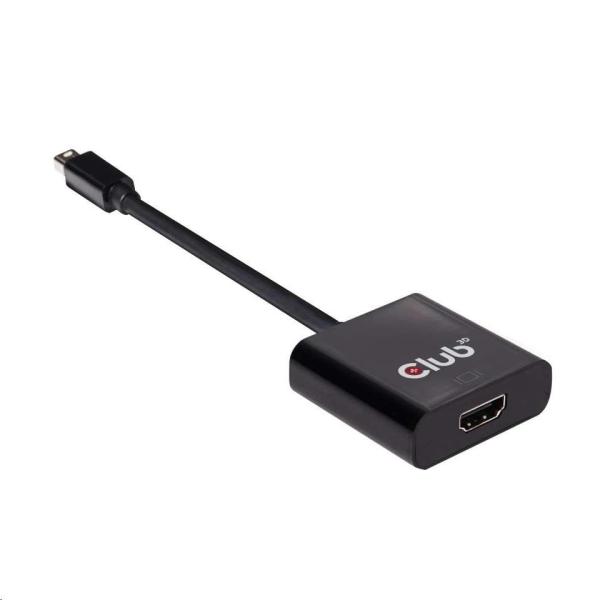 Club3D Adaptér aktívny mini DisplayPort 1.2 na HDMI 2.0 4K60Hz UHD,  (M/ F),  20 cm1