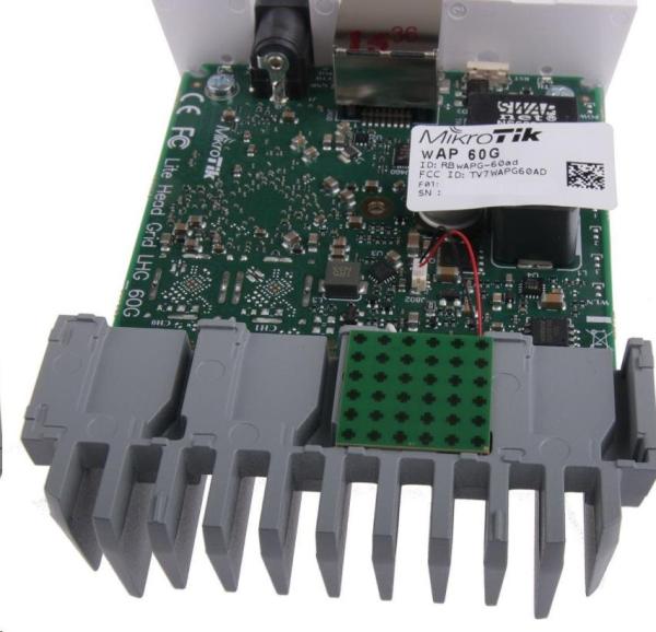MikroTik wAP 60G AP (RBwAPG-60ad-A), 1Gbps full-duplex bez káblov, 802.11ad, 60GHz, AP, až 8 klientov, vrátane.L41