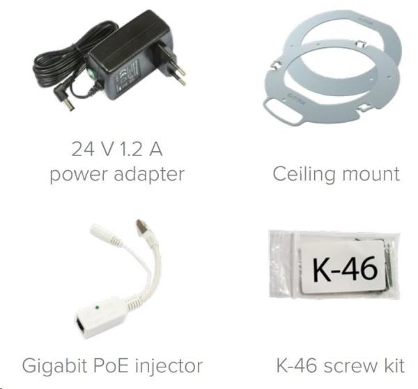 MikroTik cAP ac (RBcAPGi-5acD2nD),  716MHz CPU,  128MB RAM,  2xLAN,  2.4+5GHz,  802.11b/ g/ n/ ac,  PoE 802.3af/ at,  vrátane. Lic3