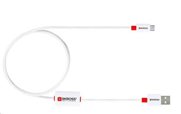 SKROSS alarm USB kabel SKROSS BUZZ Micro USB,  akustické upozornění,  délka 1m,  pro nabíjení a přenos dat
