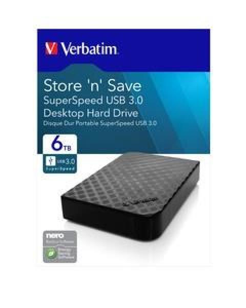 VERBATIM HDD 3.5" 6TB Store &quot;n&quot; Save,  USB 3.0,  GEN II2