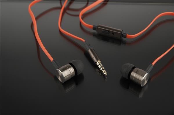 GEMBIRD sluchátka s mikrofonem MHS-EP-LHR pro MP3,  kovová,  Black2