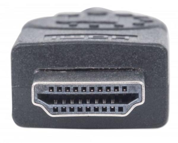 MANHATTAN HDMI samec na DVI-D 24+1 samec,  dvojlinkové prepojenie,  čierna farba,  1, 8 m4