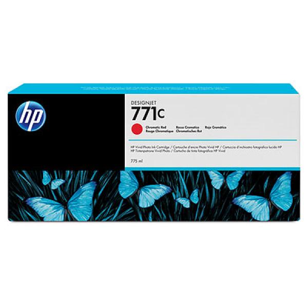 HP 771C Red chromatic DJ Ink Cart,  775 ml,  B6Y08A