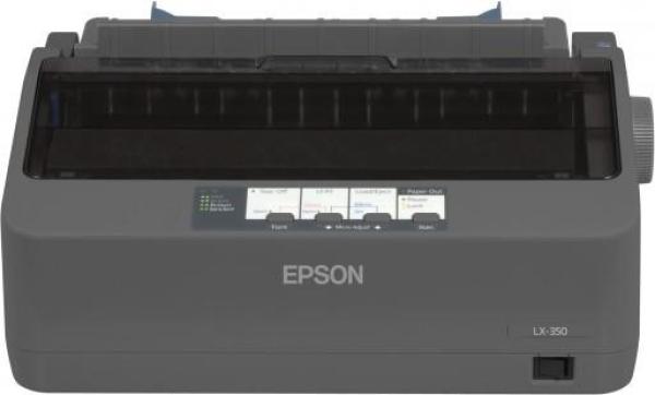 Ihličková tlačiareň EPSON LX-350,  A4,  9 ihiel,  347 znakov za sekundu,  1+4 kópie,  USB 2.0,  LPT,  RS2322