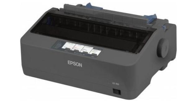 Ihličková tlačiareň EPSON LQ-350,  A4,  24 ihiel,  347 znakov za sekundu,  1+3 kópie,  USB 2.0,  LPT, RS2321