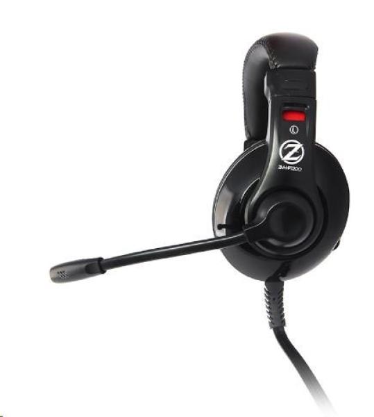 Zalman headset ZM-HPS200  herní  náhlavní  drátový  40mm měniče  2x 3, 5mm jack2