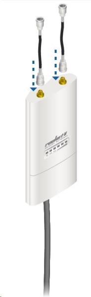 UBNT airMAX všesmerová anténa AMO-2G13 [všesmerová anténa MIMO,  2.4GHz,  13dBi,  raketová súprava]3