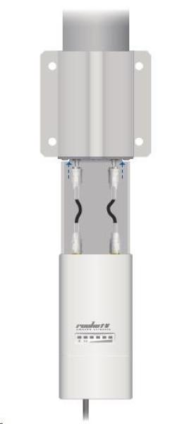 UBNT airMAX všesmerová anténa AMO-2G13 [všesmerová anténa MIMO,  2.4GHz,  13dBi,  raketová súprava]5