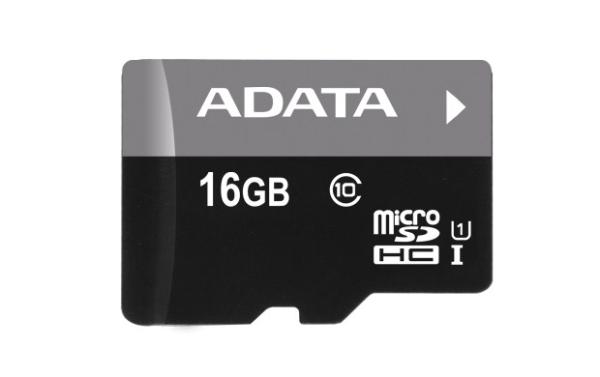 Karta ADATA MicroSDHC 16GB UHS-I Class 10 + SD adaptér,  Premier