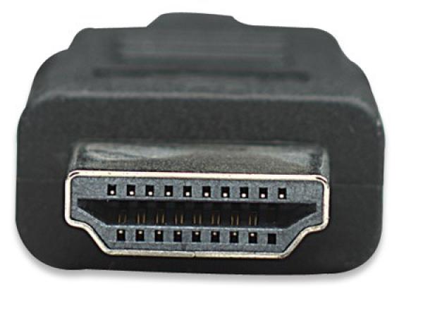MANHATTAN HDMI kábel s Ethernetom,  HEC,  ARC,  3D,  4K,  tienený,  3 m,  čierny2