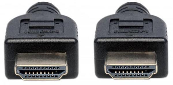 MANHATTAN Nástenný vysokorýchlostný kábel CL3 HDMI s Ethernetom,  HEC,  ARC,  3D,  4K,  tienený,  3 m,  čierny2