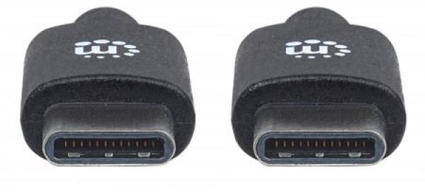 MANHATTAN Hi-Speed USB-C kábel,  Type-C Male to Type-C Male,  0, 5 m,  čierny0