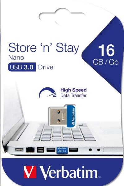 VERBATIM Flash disk 16 GB Store &quot;n&quot; Stay Nano,  USB 3.6
