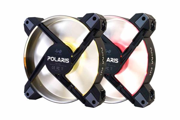IN WIN ventilátor Polaris RGB Aluminium (dvojbalenie)