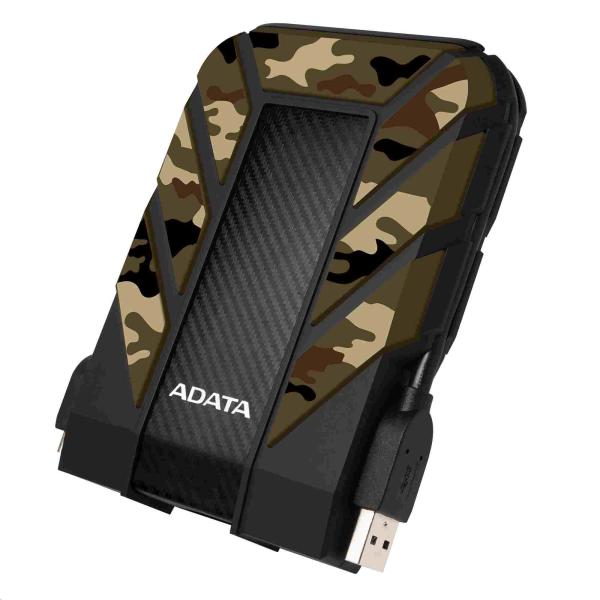 Externý pevný disk ADATA 2TB 2, 5" USB 3.1 DashDrive Durable HD710M Pro,  kamufláž (guma,  odolný voči nárazom/ vode/ prachu