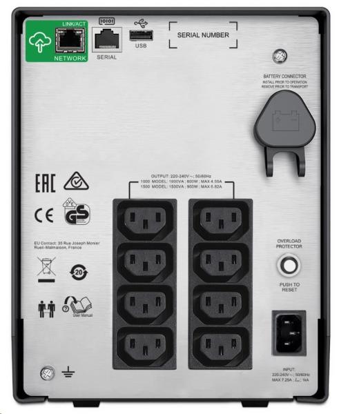 APC Smart-UPS C 1500VA LCD 230V so SmartConnect (900W)0