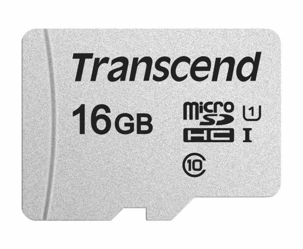 Karta TRANSCEND MicroSDHC 16GB 300S,  UHS-I U1,  bez adaptéra
