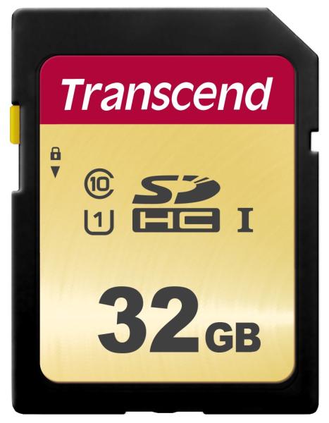 Karta TRANSCEND SDHC 32GB 500S,  UHS-I U1 (R:95/ W:35MB/ s)