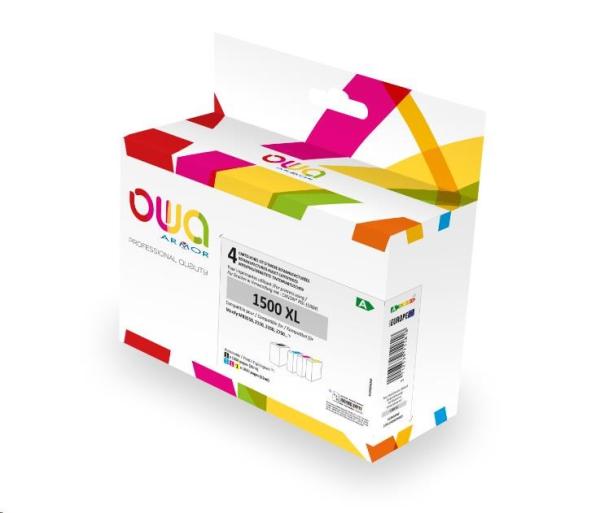 OWA ARMOR ink kompatibilný s Canon PGI1500XL, 4-pack (CMYK), 35ml/ 3x12ml/ 1200p/ 3x1030p