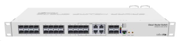 MikroTik Cloud Router Switch CRS328-4C-20S-4S+RM,  800MHz CPU, 512MB RAM,  20x SFP,  4x SFP+,  4x LAN combo,  vrátane. L5