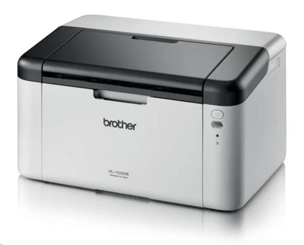 BROTHER tiskárna laserová mono HL-1223WE - A4,  21ppm,  2400x600,  32MB,  GDI,  USB 2.0,  WIFI,  150l,  startovací toner 1500str1