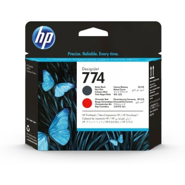 HP 774 Matte Black/ Chromatic Red Printhead