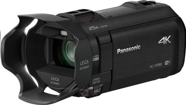 Panasonic HC-VX980 (4K kamera,  BSI MOS,  20x zoom LEICA,  HYBRID OIS,  HDR,  Wi-Fi)