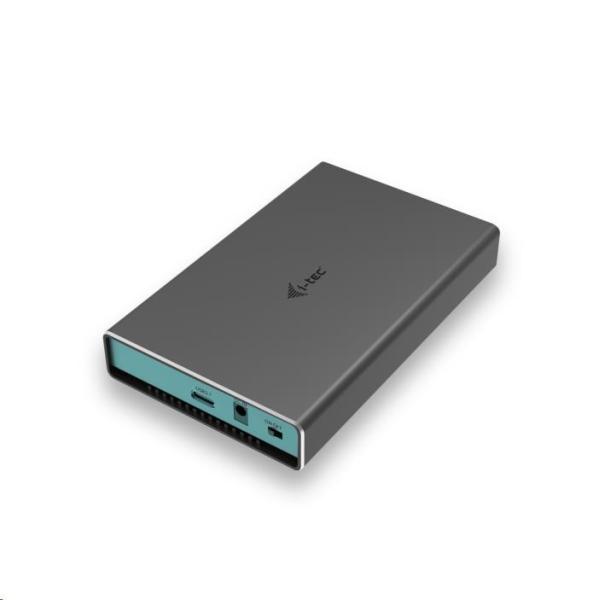 iTec MySafe USB-C/ USB-A 2x M.2 disky SATA Kovový externý kufor s RAID 10Gbps2