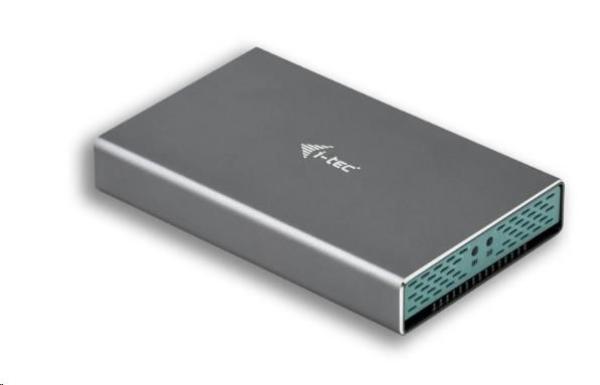 iTec MySafe USB-C/ USB-A 2x M.2 disky SATA Kovový externý kufor s RAID 10Gbps1