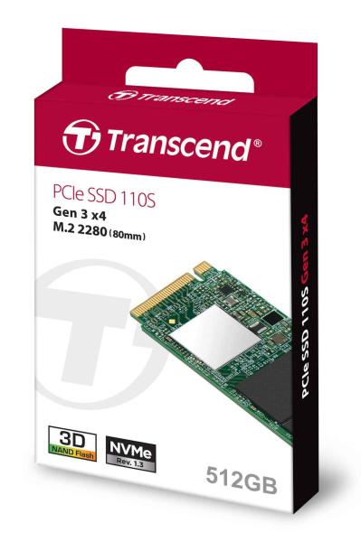 TRANSCEND SSD 110S 512GB,  M.2 2280,  PCIe Gen3x4,  3D TLC,  bez DRAM6