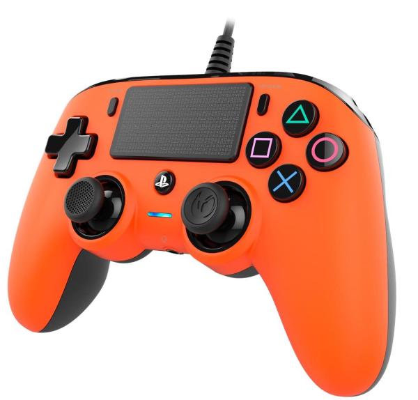 Nacon Wired Compact Controller - ovladač pro PlayStation 4 - oranžový2
